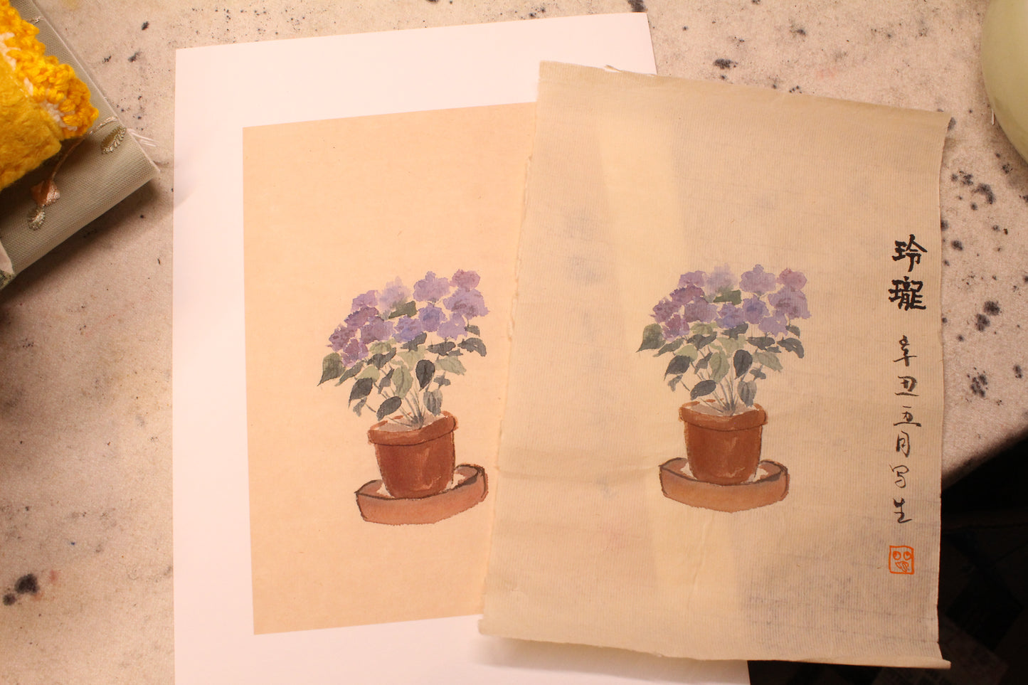 Framed | Unframed Art Print | Hydrangea