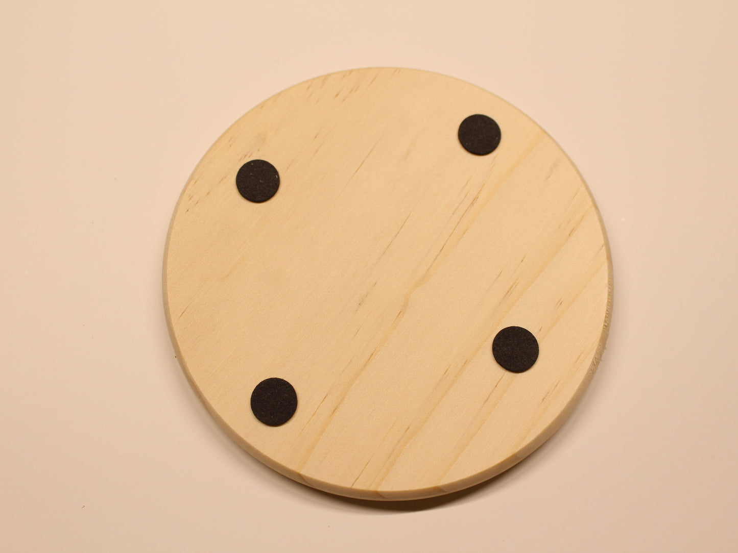 Circular Wooden Coaster with Mini Hand-drawn Pawtrait on