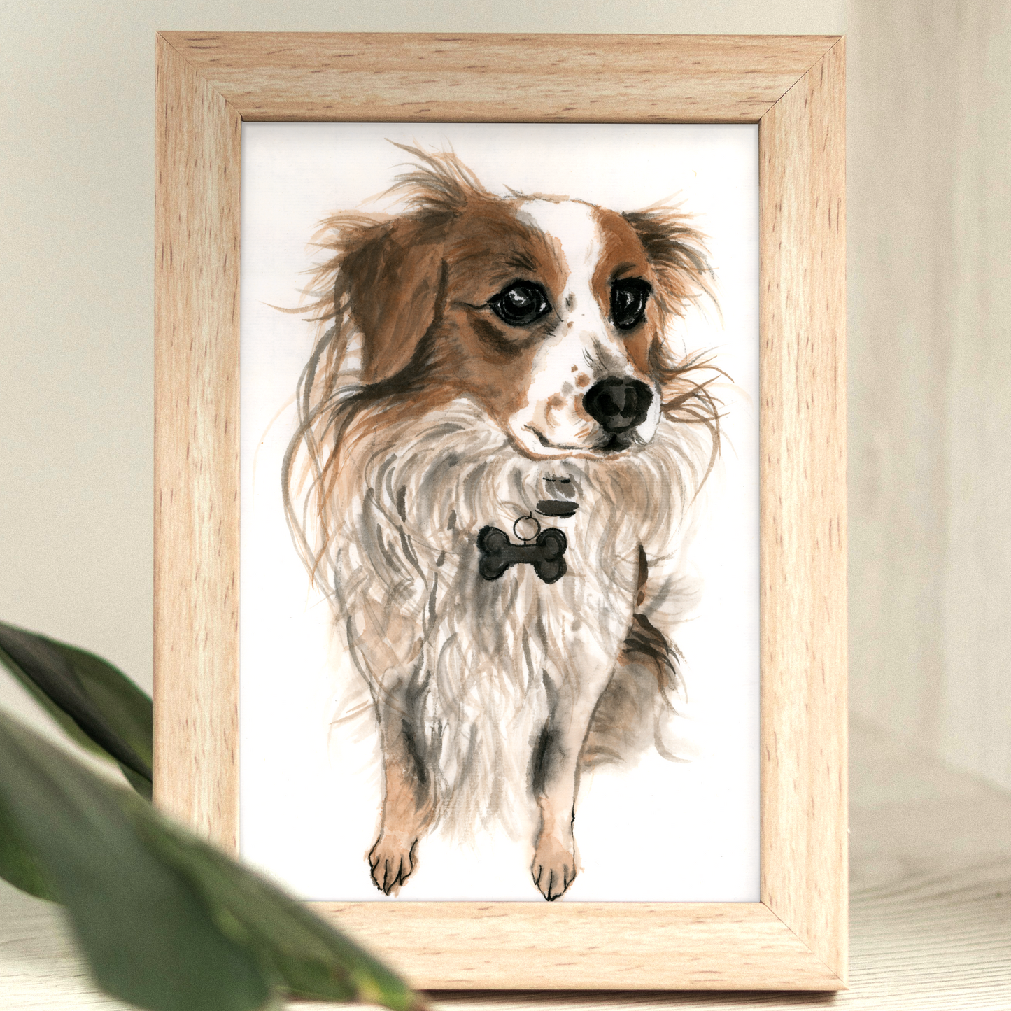 Hand Painted Watercolour Pet Portrait