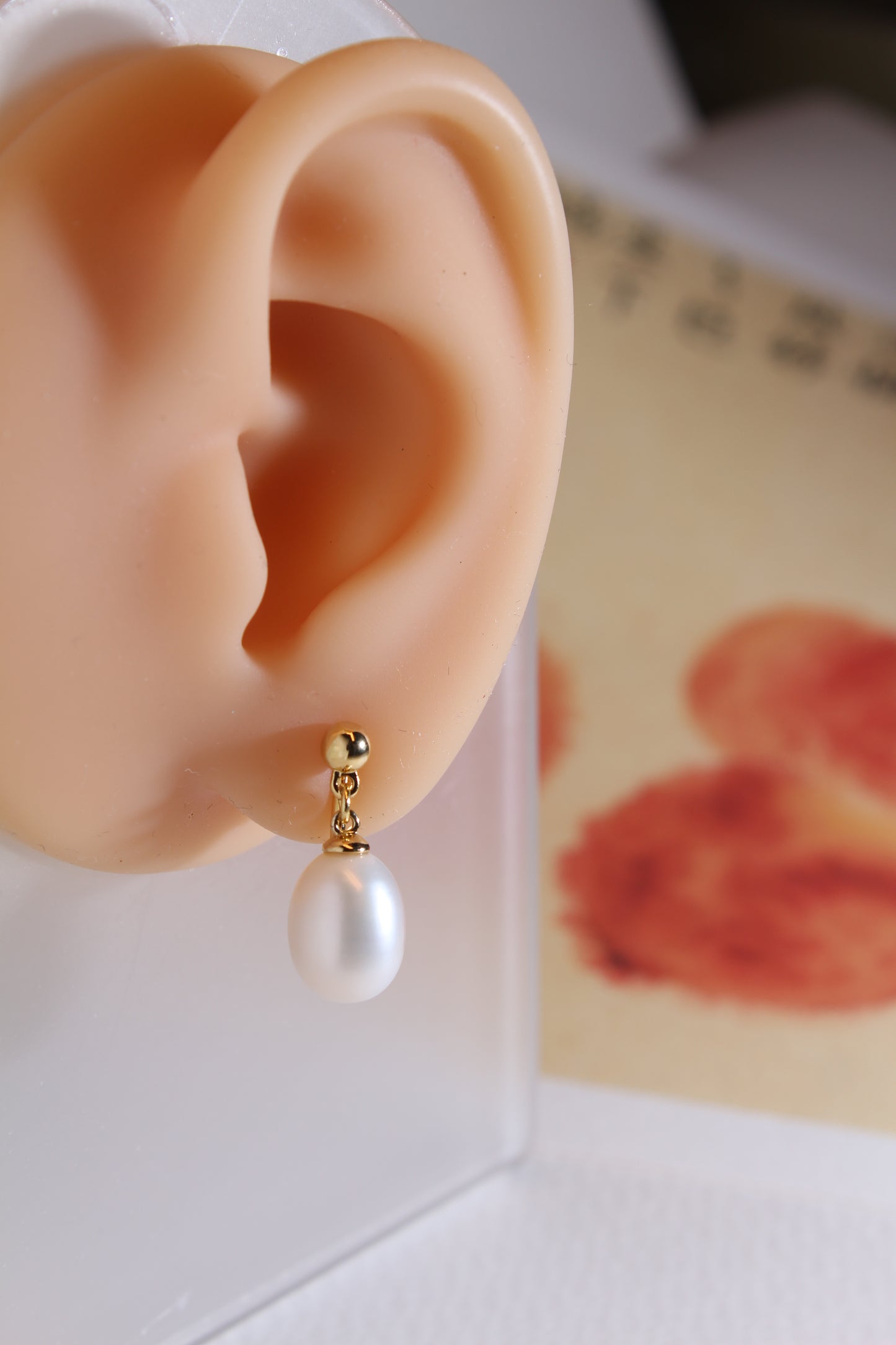 Ear clip-ons|Freshwater pearl