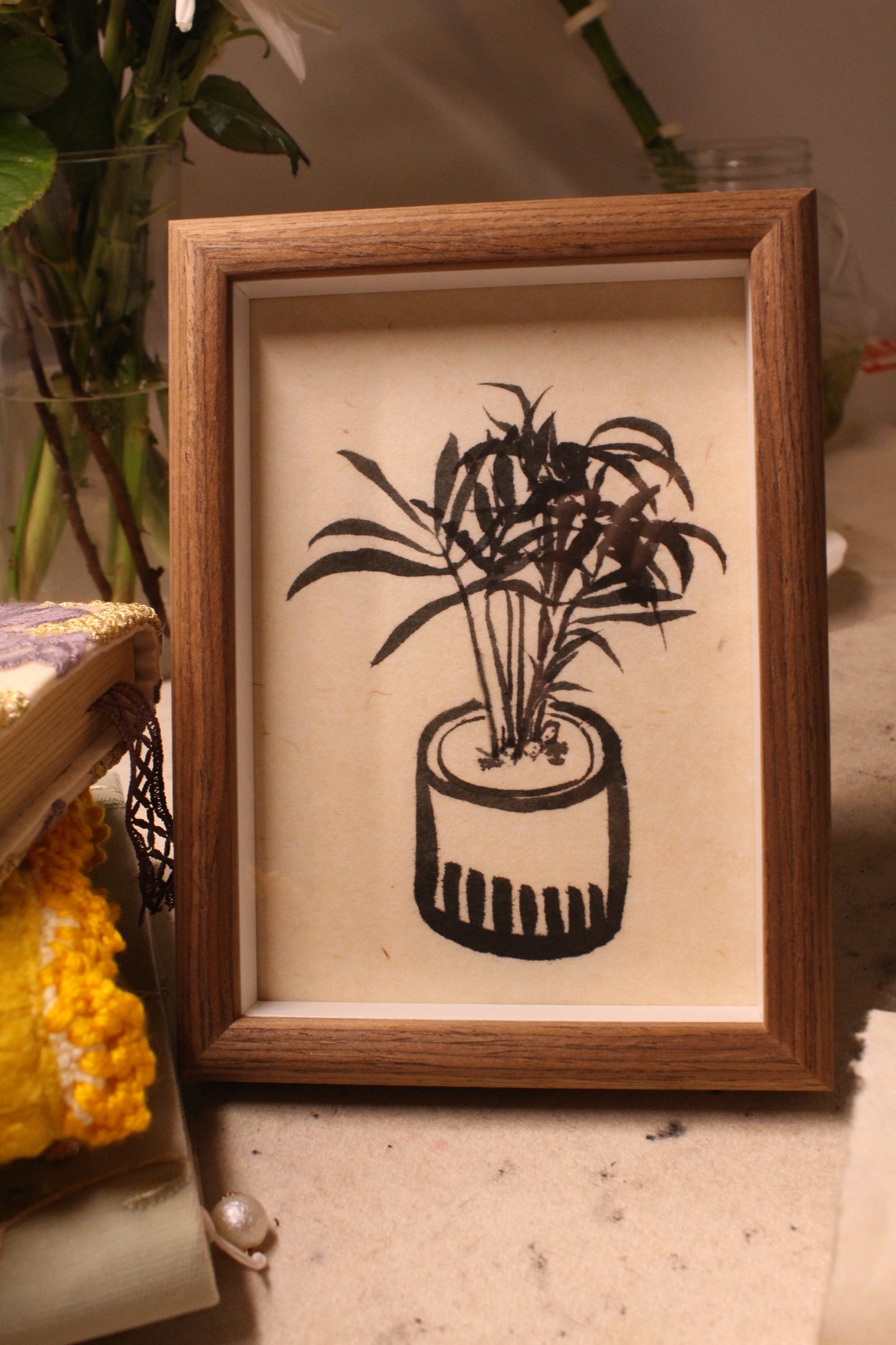 Framed | Unframed Art Print | Small Plant